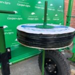 Катушка капельной ленты на агрегате